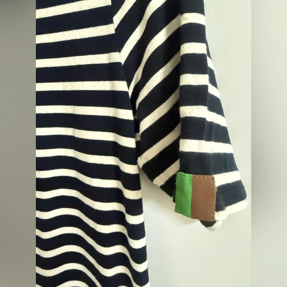 KULE Tee Dress Navy White Stripes Small - Picture 7 of 10